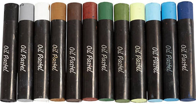 Creativ company cc oliepastels natuurlijke kleuren 12 stuks