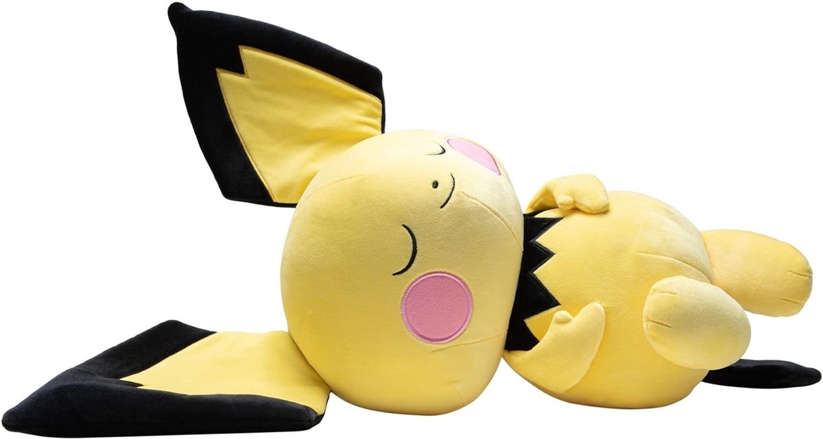 Pokémon | pichu sleeping slapend knuffel 45 cm - jazwares