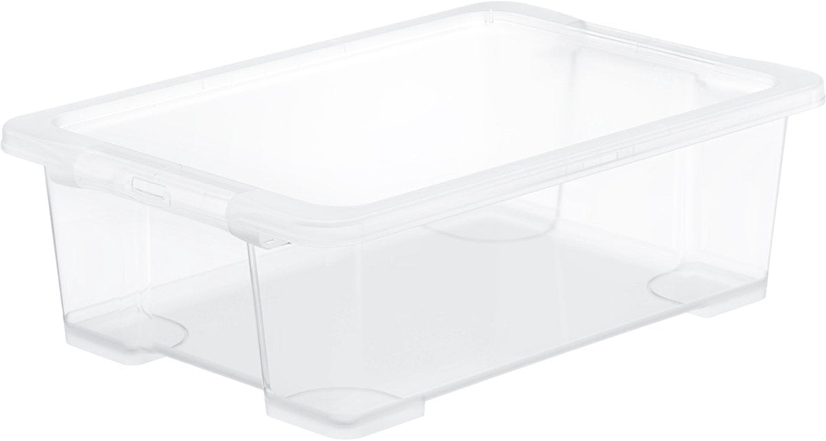 Rotho core basic opbergbox - set van 4 - stapelbaar - 30 ltr