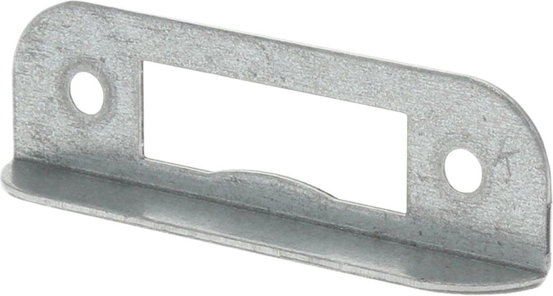 Nemef hoeksluitplaat - afgerond - 80 x 24 x 12 mm (lxbxh b+lip) - staal verzinkt - hp1256