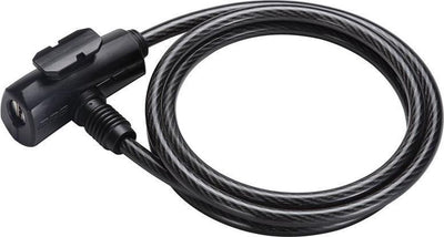 Bbb cycling quicksafe coil cable fietsslot - kabelslot fiets - sleutelslot - zwart - 150 x 0,8 cm - bbl-61
