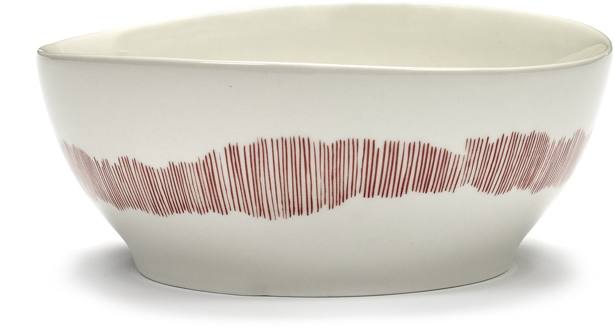 Serax - ottolenghi feast - kom l - wit rood - 18 ø - 4 stuks