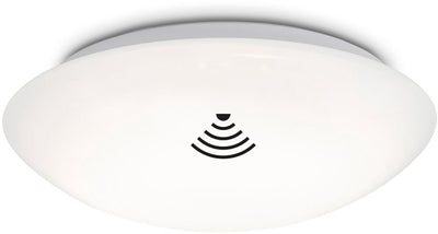 B.k.licht briloner elipso - led plafonniére - met bewegingsmelder - badkamerverlichting - plafondlamp met sensor - schemersensor - timer - ø27.8 cm