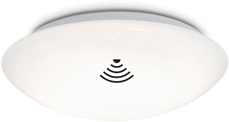 B.k.licht briloner elipso - led plafonniére - met bewegingsmelder - badkamerverlichting - plafondlamp met sensor - schemersensor - timer - ø27.8 cm