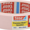 Tesa professional tesa precision sensitive - masking tape - 50m x 38mm - roze - washi papier - verwijderbaar