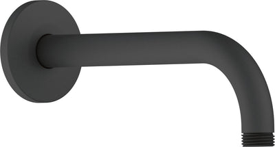 Duravit douchearm 21 cm wandmontage rond metaal zwart mat – regendouche arm universeel 1 2 aansluiting
