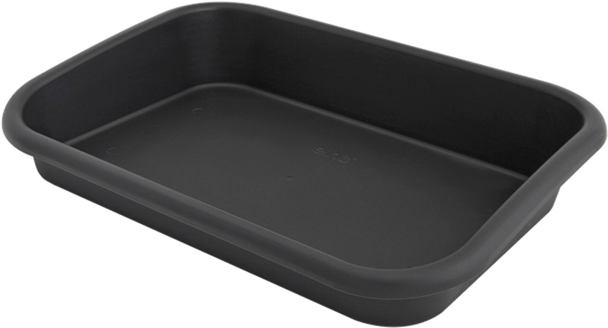 Elho green basics tuintray 60 - binnen en buiten - kweken en oogsten - ø 58.5 x h 11.0 cm - living black
