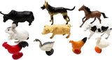 Lobbes speelgoed bv boerderijdieren, 10st. - afbeelding 1