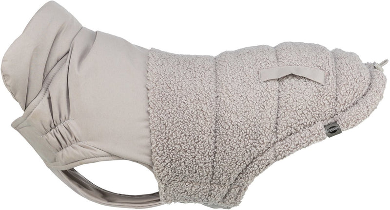 Trixie hondenjas - grijs 30cm - warme polyester, verstelbare borstflap, modieuze sierzakken
