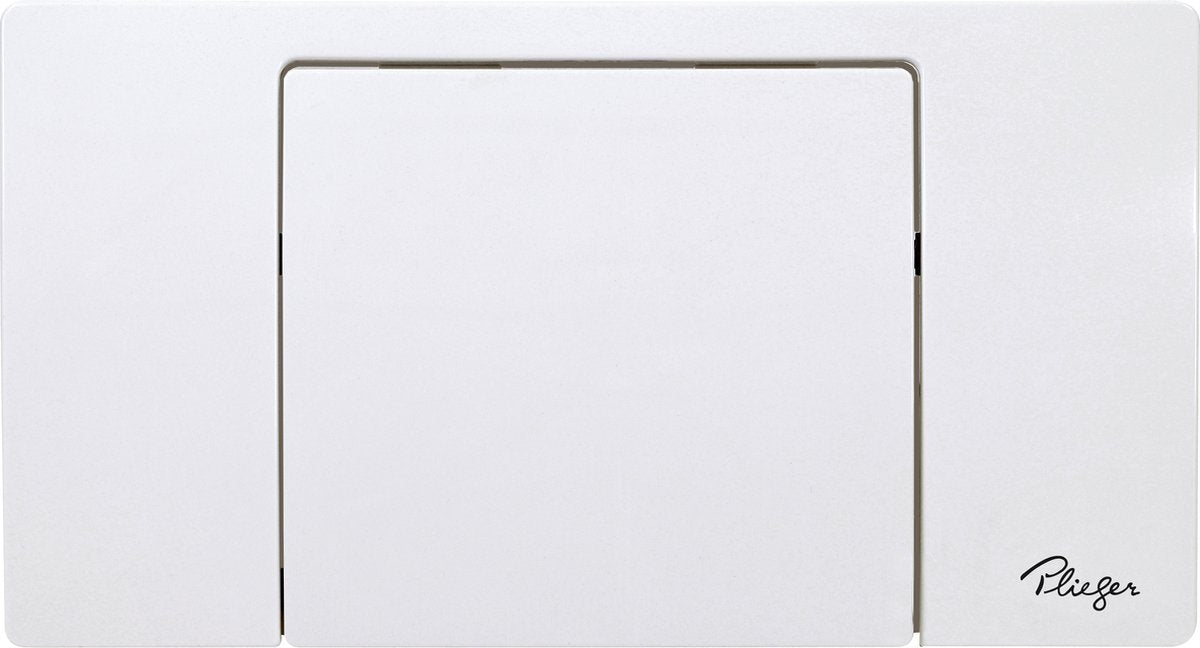 Plieger neckar bedieningspaneel – bedieningspaneel toilet wit – frontbediening – 1 start stop knop