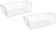 Metaltex - set van 2 hangmanden - kasthangmand - opberger - organizer - wit