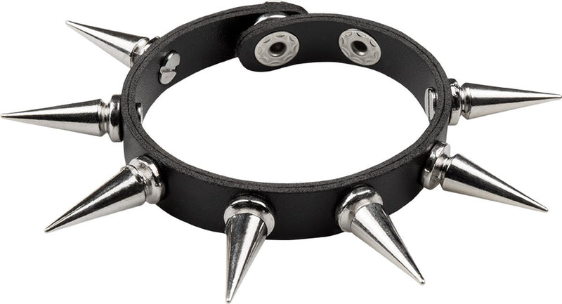Boland - armband spike deluxe zwart - volwassenen - vrouwen - rocker - punk en aso