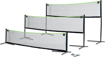 Exit toys exit verstelbaar sportnet 243x500cm - volleybalnet - badmintonnet - tennisnet - in hoogte verstelbaar - buiten - zwart