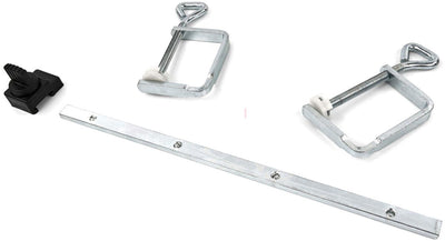 Scheppach accessoirepakket voor cirkelzaag pl75 pl55 - set van 2 schroefklemmen, 1 koppelstuk en 1 eindstop