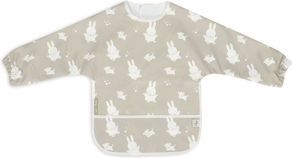 Jollein x nijntje slab waterproof met mouw miffy snuffy - olive green