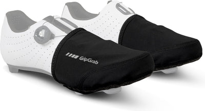 Gripgrab - windproof wielren toe covers teenwarmers overschoenen winddicht voor racefietsschoenen - zwart - unisex - maat xxl xxxl (46-49)