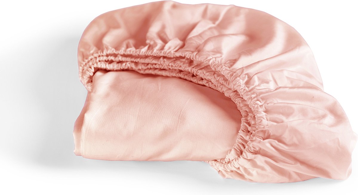 Cinderella - sundays - hoeslaken - tot 25 cm matrashoogte - satijn - 90x210 cm - soft terra