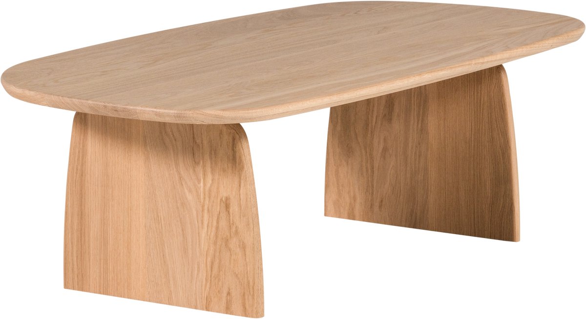 Woood tablo salontafel 110 cm - eiken - transparant - 35x110x59