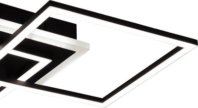 Rl live your light reality venida plafonniere - zwart - incl.1x25w led 3000lm 3000k - ip20