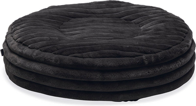 Designed by lotte reza - hondenkussen - rond - antraciet - 65x65x16 cm