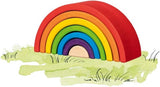 Goki houten bouwblokken regenboog, 5dlg. - afbeelding 1
