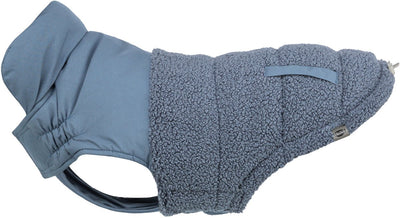 Trixie hondenjas ajou blauw - warme polyester, 45cm - verstelbare borstflap, modieus design