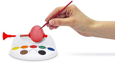 Bigbuy kids set voor aquarelschilderijen easter egg met steun 8 kleuren