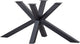 Woood tablo kruispoot - metaal - zwart - 72x159x77