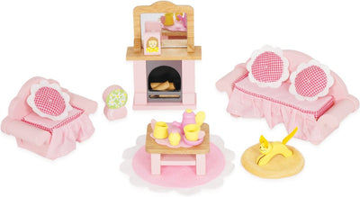 Le toy van poppenhuismeubels daisylane woonkamer - hout