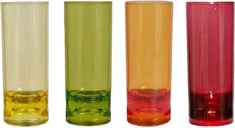 Gimex - colour line - shotglas - rainbow - 40 ml - 4 stuks