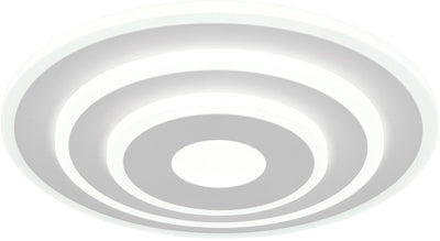 Rl live your light reality goya - plafondlamp - wit mat - incl. 1x smd 35 w - afstandsbediening - geintegreerde dimmer - traploos instelbare lichtkleur - nachtlampje - dimbaar met schakelaar - wand- en plafondmontage - geheugenfunctie
