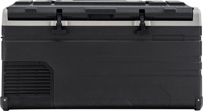 Steamy -e single zone elektrische compressor koelbox - single zone - 96 liter - 12v en 230v - voor auto en camping - zwart