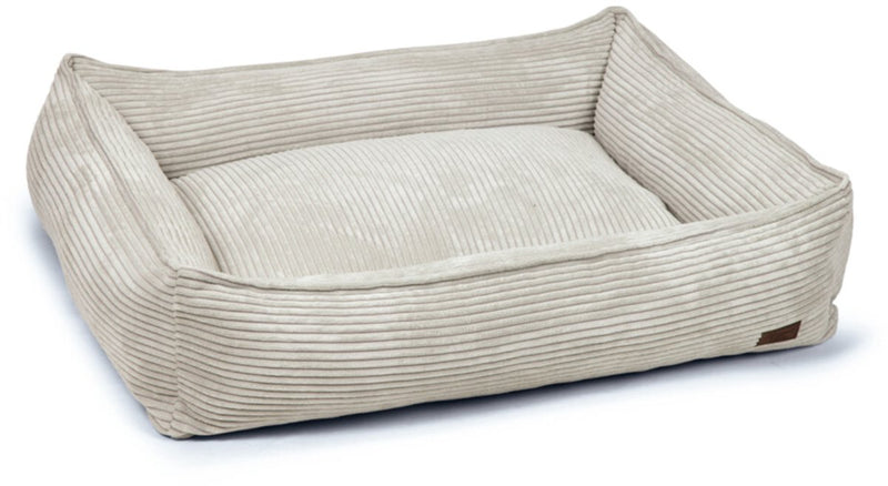 Designed by lotte ribbed - hondenmand - lichtgrijs - 95x80x23 cm