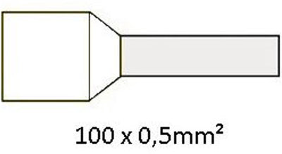 Cimco adereindhuls geïsoleerd 0,5mm2 per 100