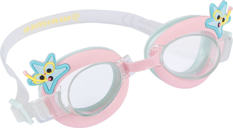 Waimea zwembril - kinderen - met cartoon - uv protectie - roze