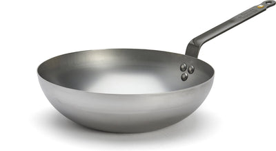 Debuyer de buyer mineral b wokpan 28 cm – brede bodem – plaatstaal – pfas-vrij – geschikt voor inductie – made in france