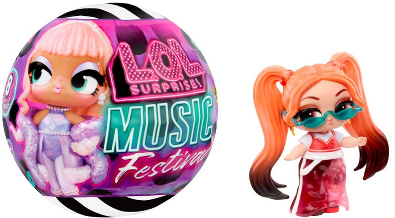 L.o.l. surprise! ™ music festival™ – poppen met vinylalbums om te verzamelen, interactieve uitpakervaring, 7 verrassingen in totaal - verzamel alle 8 de unieke stijlen!
