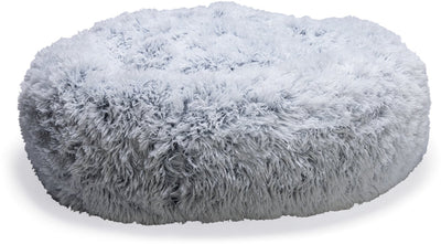 Beeztees siba - orthopedische hondenmand - donut hondenmand - fluffy - grijs - 60x60x25 cm
