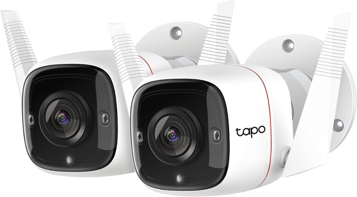 Tp-link tapo c310 beveiligingscamera buiten - 2k - sterrenlicht-nachtzicht home security wi-fi - wit - 2 pack