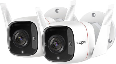 Tp-link tapo c310 beveiligingscamera buiten - 2k - sterrenlicht-nachtzicht home security wi-fi - wit - 2 pack