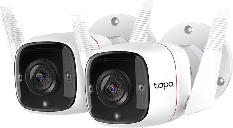 Tp-link tapo c310 beveiligingscamera buiten - 2k - sterrenlicht-nachtzicht home security wi-fi - wit - 2 pack
