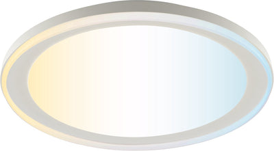 Brilliant pederson - plafondlamp - led 10w - cct - 3000k-6500k - dimbaar - nachtlicht - timer - afstandsbediening - wit