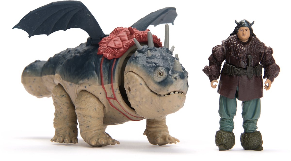 Dreamworks dragons how to train your dragon - hoe tem je een draak - gronkel en vissenpoot - viking duo actiefiguren - speelgoed