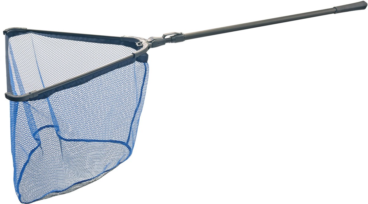 Albatros - rubberized landingsnet - schepnet - 200cm - 2-delig - 60x60cm