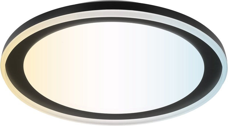 Brilliant pederson - plafondlamp - led 26w - 2700k-6500k - zwart