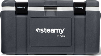 Steamy pro 50 - grote koelbox - extra goed geïsoleerd - 50 liter - grijs