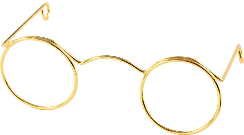 Creativ company novelty glasses breedte 60 mm opening 21 mm goud 10 stuks per verpakking