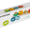 Koopman houten stapelpuzzel educatief speelgoed met vormen 9-delig multicolor.