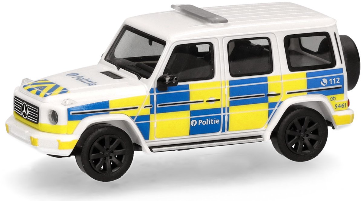 Herpa mercedes benz g (w463) politie belgië (b)