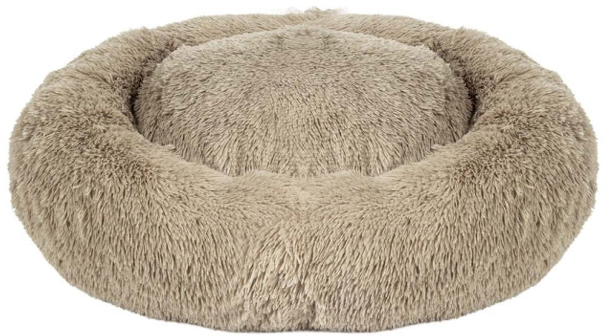 Duvo plus snug - donut bed - beige - l - 80x80x17cm - wasbaar